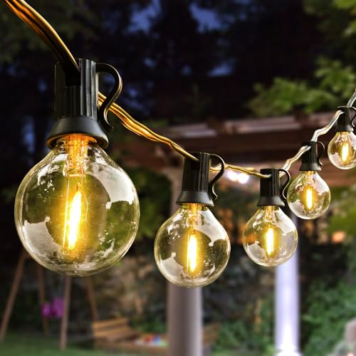 AVANLO LED Lichterkette Außen 9.1M/30FT Terrasse Lichterkette Outdoor Bruchsicher 16+1 G40 Glühbirnen Wasserdicht für Garten,Balkon,Hochzeiten,Partys Lichterkette Kugeln Innen