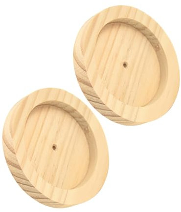 Angoily 8 STK Zubringer Eichhörnchen-Futterspender Futternapf für Igel Hasenfutter Zubehör für Haustierkäfige Hamsternapf aus Holz Meerschweinchen Fressnapf Lebensmittelregal