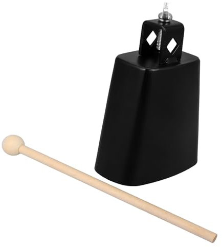 TOPPERFUN Drum Set Cowbell Zubehör 10cm Metall Cowbell für Drum Kit Kompakt