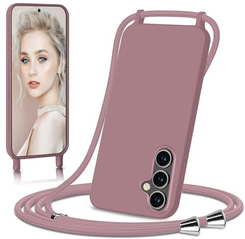 Ailicici Handykette für Samsung Galaxy A14 Hülle, Necklace Hülle mit Bands Handyhülle für zum Umhängen, Silikon Case mit Handykordel, Schutzhülle zum Umhängen Kordel