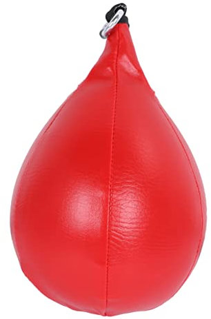Parliky 1Stk Boxsack in Birnenform fitnessball gymnastikballe boxball Punchingball Boxsack zum Aufhängen Reflextraining im Boxen Boxsack Birne Boxausrüstung hängendes Boxen Tasche rot