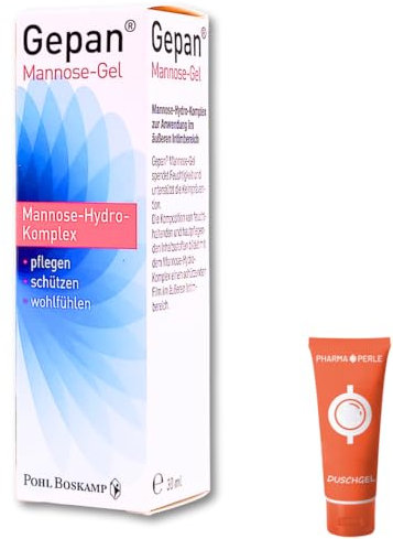 Gepan Mannose-Gel 1x 30 ml I Unterstützt die Haut im äußeren Intimbereich I Stärkung und Pflege der Schleimhaut I Keimprävention I Intimpflege I Feuchtigkeit I Spar-Set plus Pharma Perle give-away