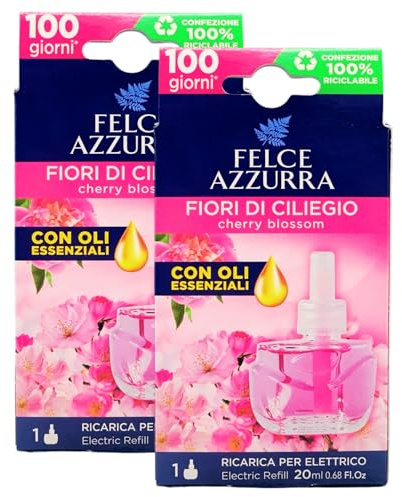 Felce Azzurra - Aria Di Casa, Ricarica Per Diffusore Elettrico, FIORI DI CILIEGIO 20ml (2 Unità)