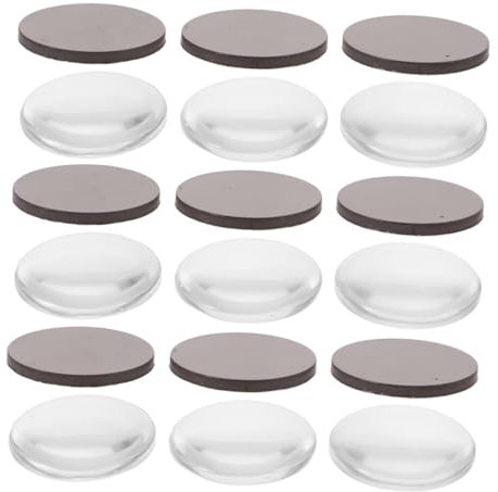 HOMSFOU Klare -cabochons Runde Kühlschrankmagnete Mit Selbstklebenden DIY- -cabochons Magnete Für Kühlschrank Und Whiteboards