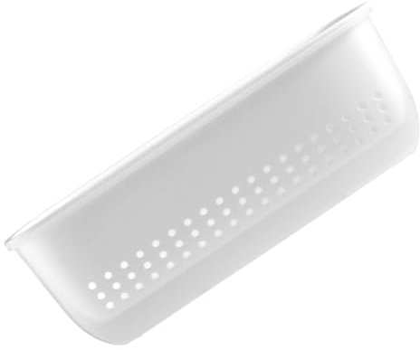 SOLUSTRE 1 set Scolapasta Due Strati con Design Muro per Lavare Frutta e Scolapasta Dettagliato e Bianco