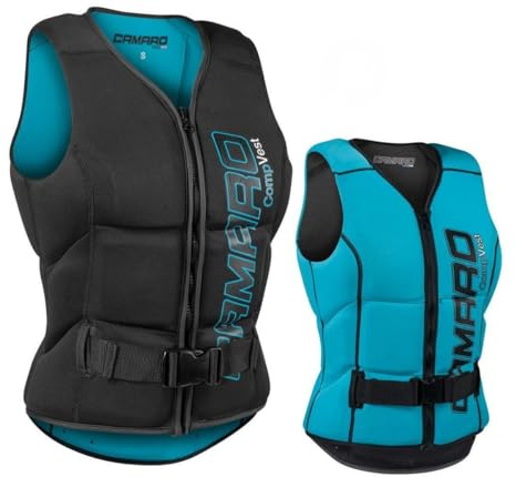 Camaro Comp Damen Slasher Neopren Prallschutz Weste Wakeboard Kite Wasserski Black/baia