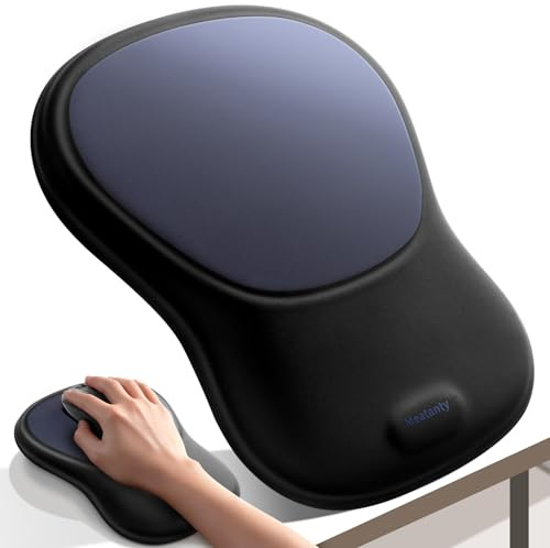 meatanty Tapis de Souris Ergonomique avec Repose-Poignet, Noir