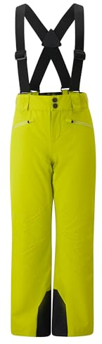 Ziener AXI-Z Pantaloni da Sci per Bambini, Impermeabili, con Bretelle, Erba elettrica, 152