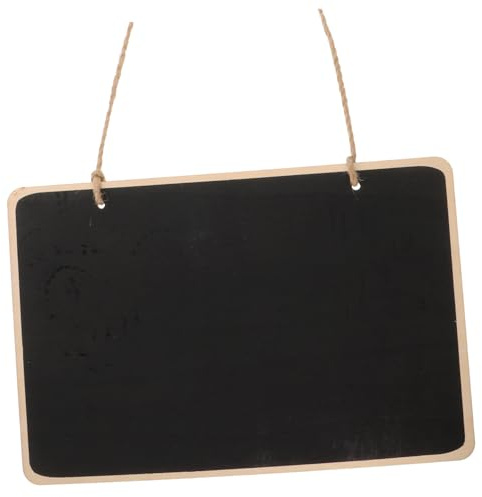 Alipis Holztafel zum Aufhängen Mini Kreidetafel Wiederbeschreibbares Message Board aus Robustem Holz Dekoratives Wand memoboard für DIY Beschriftung und Notizen