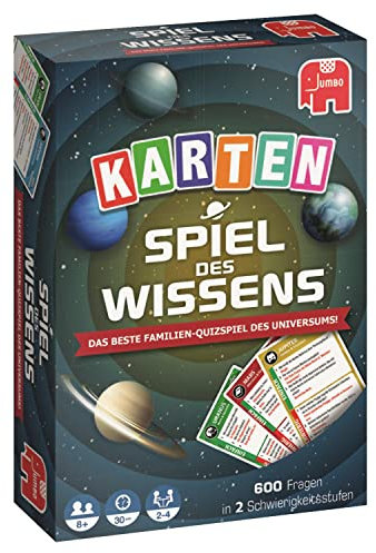 Jumbo Spiele Spiel des Wissens - das Klassische Wissensspiel für Zwischendurch und Unterwegs - Kartenspiel für 2-6 Spieler ab 8 Jahren
