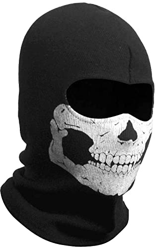 WTACTFUL Scary Skull Ghost Maske Gruselige Skelett Totenkopf Halloween Kostüm Cosplay Party Motorrad Sturmhaube