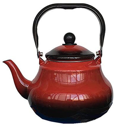 BERTY·PUYI Théière Émaillée, Bouilloire sur Cuisinière, Volume 1,5 L, Bouilloire Japonaise Émaillée De Grande Capacité, Cuisinière À Induction À Gaz Universelle