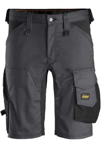 Snickers Workwear AllroundWork Grå Stål-Svart Storlek 52, Ej tillämpligt