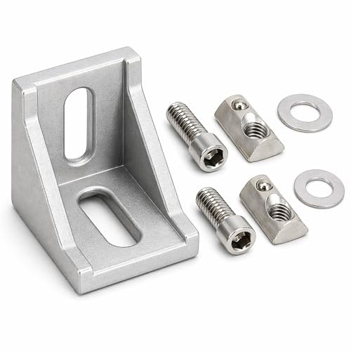 SCHMIDT systemprofile 10x Eckwinkel Nut 8 39x39x35mm Alu Profil Winkel-Verbinder Eckverbinder 40x40 Aluprofil-Zubehör