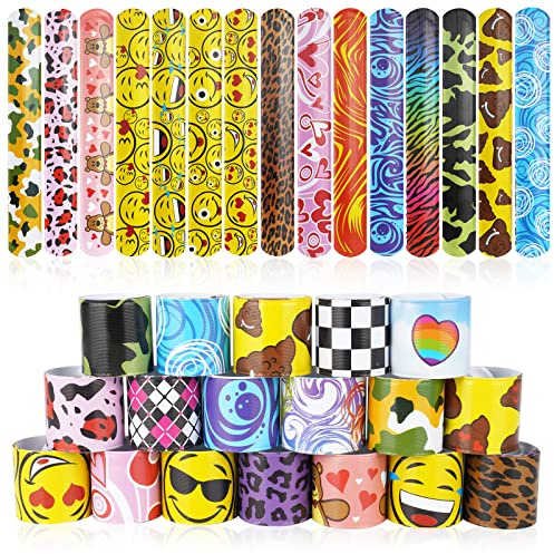 flintronic snäpparmband för barn, färgglada armband med djur/rymd/dinosaurie/enhörning/sjöjungfru snäpparmband present barnfödelsedag gästgåvor, för barn pojkar och flickor, 30PC, Polyvinylklorid (PVC