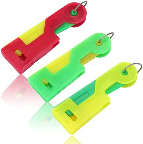Siqian 3PCS Automatic Sewing Needle Threader Simple Automatic Needle Threading Device Hand Tools Needle Thread Random Tools Sewing Color Handle Plastic Tool