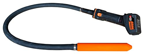 ROKAMAT Akku Betonrüttler CV CX-43 130cm - 1,3m - mit Rüttlerflasche (biegsame Welle und Antriebsmotor) ohne Akkus und Ladegerät