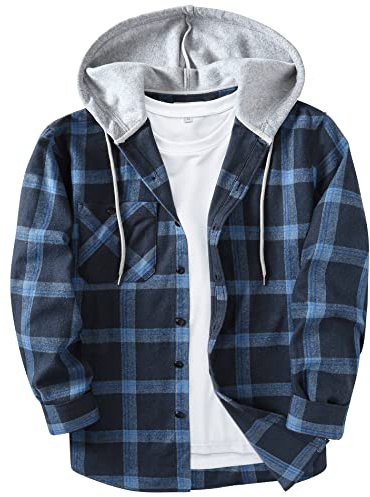 SwissWell Flanellhemd Herren Kariertes Hemd Langarm Holzfällerhemd Casual Button Down Freizeithemd mit Brusttasche