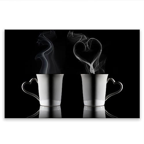 SMTDeco Herdabdeckplatte Ceranfeld Abdeckplatte Herdabdeckung Herdplatten Abdeckungen Induktionskochfeld 80x52 cm Einteilig Kaffee Schwarz