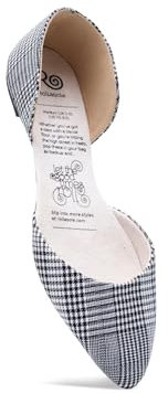 Rollasole D'Orsay Flats - The Boss - Faltbare flache Schuhe für Damen - Stilvolle faltbare Slip-On-Ballerinas für Handtasche, Alltag, Ausgehen, Partys, Hochzeit, Sommerreisen oder Damengeschenke,