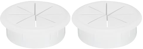 sourcing map 2pcs Cable Hose Snap Bushing Grommet Protector 60mm Mount Dia White Plastic Cable Snap Locking Bushing Grommet