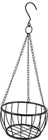 Yardwe Hängender Pflanzkorb Aus Eisen Balkon Wanddeko Metall Pflanzgefäßhalter Robust Belastbar Für Garten Terrasse Indoor Outdoor