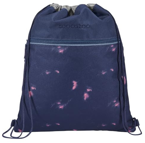 coocazoo Turnbeutel „Arctic Midnight”, lila-rosa, mit Reißverschlussfach und Kordelzug, reflektierende Elemente, Schlaufen zur Befestigung am Schulrucksack, 10 Liter, ab der 3. Klasse