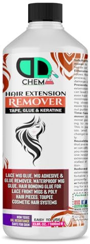 Bond & Tape Remover Super Solvent, Hair Extensions Remover Easy to Use Citrus Oil Enriched Adhesive Tape Remover Wig Glue Dissolvent Gentle on skin best multipurpose Remover (1000ml Cap)