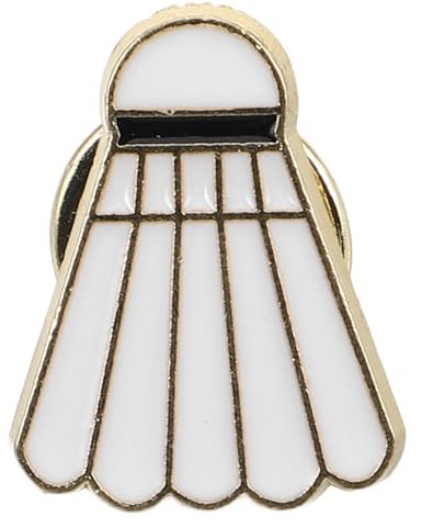 Holibanna Badminton Brosche Aus Robustem Zinklegierungsmaterial Modischer Cartoon-anstecker Für Kleidung Hut Und Rucksack Sportliches Schmuck-accessoire Für Badmintonfans Und Freizeitkleidun