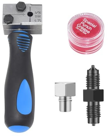 Bcuuozeeing Conduttore del freno per flangiatura DIN, strumento di estensione del tubo da 3/16 pollici, strumento di apertura manuale da 4,75 mm, per condizionatori d'aria, linee del veicolo