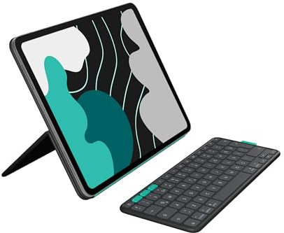 Logitech Flip Folio, custodia tastiera iPad Pro da 13 pollici - ITA QWERTY | Per iPad Air 13 (M2, M3, M4, M5) (2024, 2025, 2026) - protettiva, ripiegabile, multi dispositivo, ITA QWERTY - Graphite