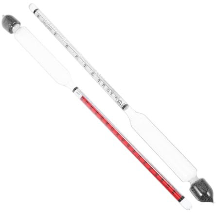 VALICLUD 2pezzi Alcolimetro Doppia Scala Misuratore di Ad Alta Precisione Tester di Concentrazione di per Vino e Strumento di per Fermentazione