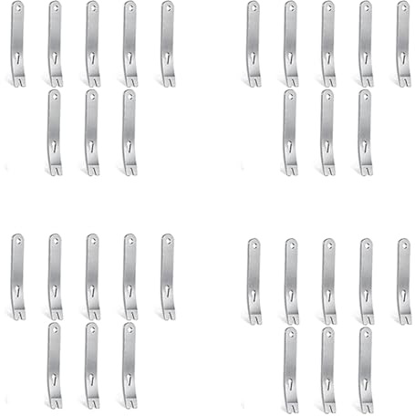 Gokoti 32 Stück Mini Brecheisen Rostfreier Stahl Flach Multifunktions Kleine Hebel Brecheisen Mini Brecheisen ÜBerlebens Öffner Werkzeug Set