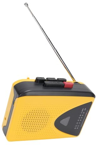 VELATEMOR Tragbarer Kassettenspieler mit AM/FM -Radio, Bluetooth -Unterstützung. Retro Tape Player Recorder in Lautsprecher, Mikrofon für die Wiedergabe