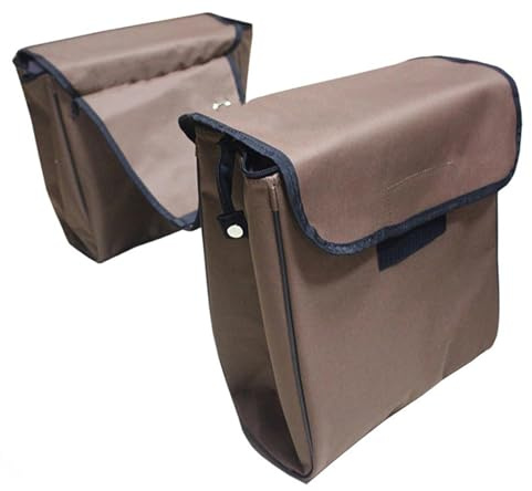 Oshhni Sacoche de Selle pour Cheval avec Poches, Multifonction, Portable et légère, idéale pour Les randonnées, Les randonnées et Les Sports de Plein air.