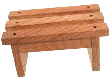CLISPEED Tabouret Bois Robuste pour Salle de Bain et Garçon Fille Marchepied Antidérapant Léger Petit Tabouret Multifonction pour Cuisine et Toilettes