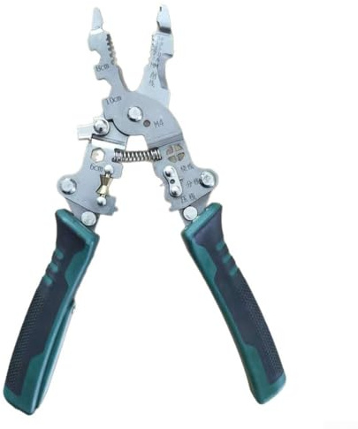 Alicates plegables para pelar y engarzar cables con polea de bobinado de alambre diseñada para electricistas e instalación de cables