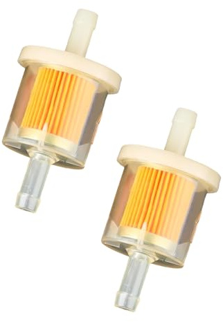 2 Pcs Inline Fuel Filter,8mm Universal Fuel Filter for Motorbike Lawn Mower | for ATV Motorcycle lawnmower Cars Generators Forklifts Marine Engines and More,Fast Filtration Speed,Reusable Accessories