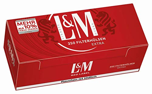 Zigarettenhülsen L&M Red Label Extra 10.000 Stück