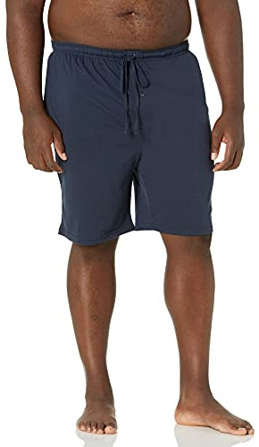 Amazon Essentials Pantaloncini di Pigiama in Maglia da 22,86 cm (Disponibili in Taglie Big & Tall) Uomo, Blu Marino, XL