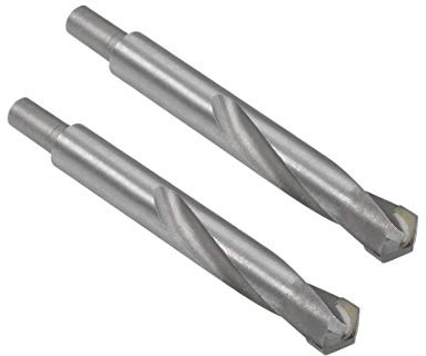 sourcing map Hartmetall-Spiralbohrer 16 mm Metallbohrer für Edelstahl Kupfer Aluminium Zinklegierung Eisen 2 Stück