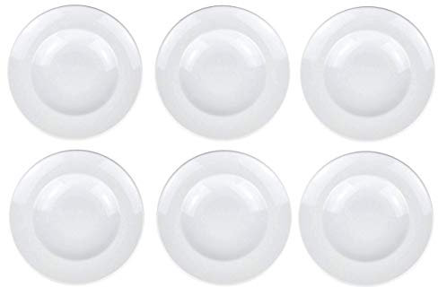 Retsch Arzberg Plato para pasta fabricado en Europa, porcelana blanca (6, 30 cm de diámetro).
