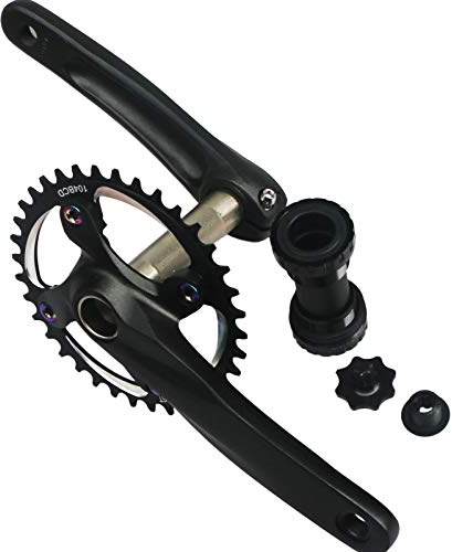 Ganopper Kurbelgarnitur, 170 mm, 30T, 32T, 34T, 36T, 38T, Singlespeed, Mountainbike, Radfahren, Rennrad, Kurbelarm-Set