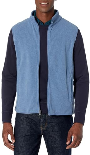 Amazon Essentials herrfleece, herr, helt blixtlås (finns i stora och långa), blå ljung, X-Large