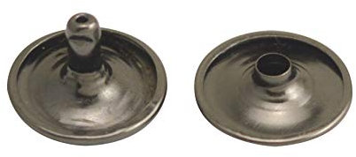 Fenggtonqii Doppelkappen-Ledernieten, röhrenförmig, 15 mm und 8 mm, 100 Stück