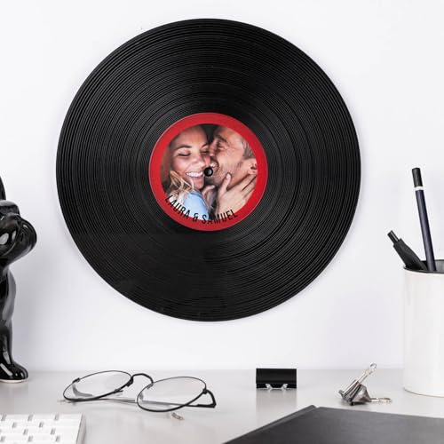 Wanapix | Disco de Vinilo Personalizado Pared | 30ø cm | 100% Personalizado