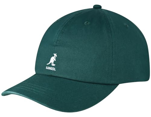 Kangol Washed Dad Hat Baseballcap Cap Kappe Basecap Baumwollcap Sportcap Baseballkappe Damen/Herren - Metallschnalle, mit Schirm, Lederband Frühling-Sommer Sommer