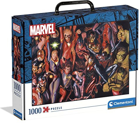 Clementoni - 39675 - Puzzle Marvel Avengers, Puzzle 1000 Teile Für Erwachsene Und Kinder 10 Jahren, Geschicklichkeitsspiel Für Die Ganze Familie