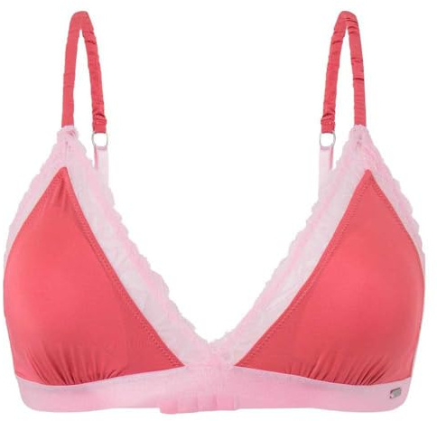 Pepe Jeans Damen Spitzen-BH B, Pink (English Rose Pink), L