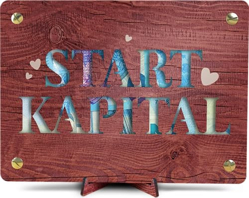 Karte Hochzeit - XL Geldgeschenk aus Holz inkl. Ständer | Hochzeitsgeschenke Geld, Hochzeitsgeschenk, Gastgeschenke Hochzeit, Hochzeitskarte Geldgeschenk, Hochzeitsgeschenk (Startkapital)